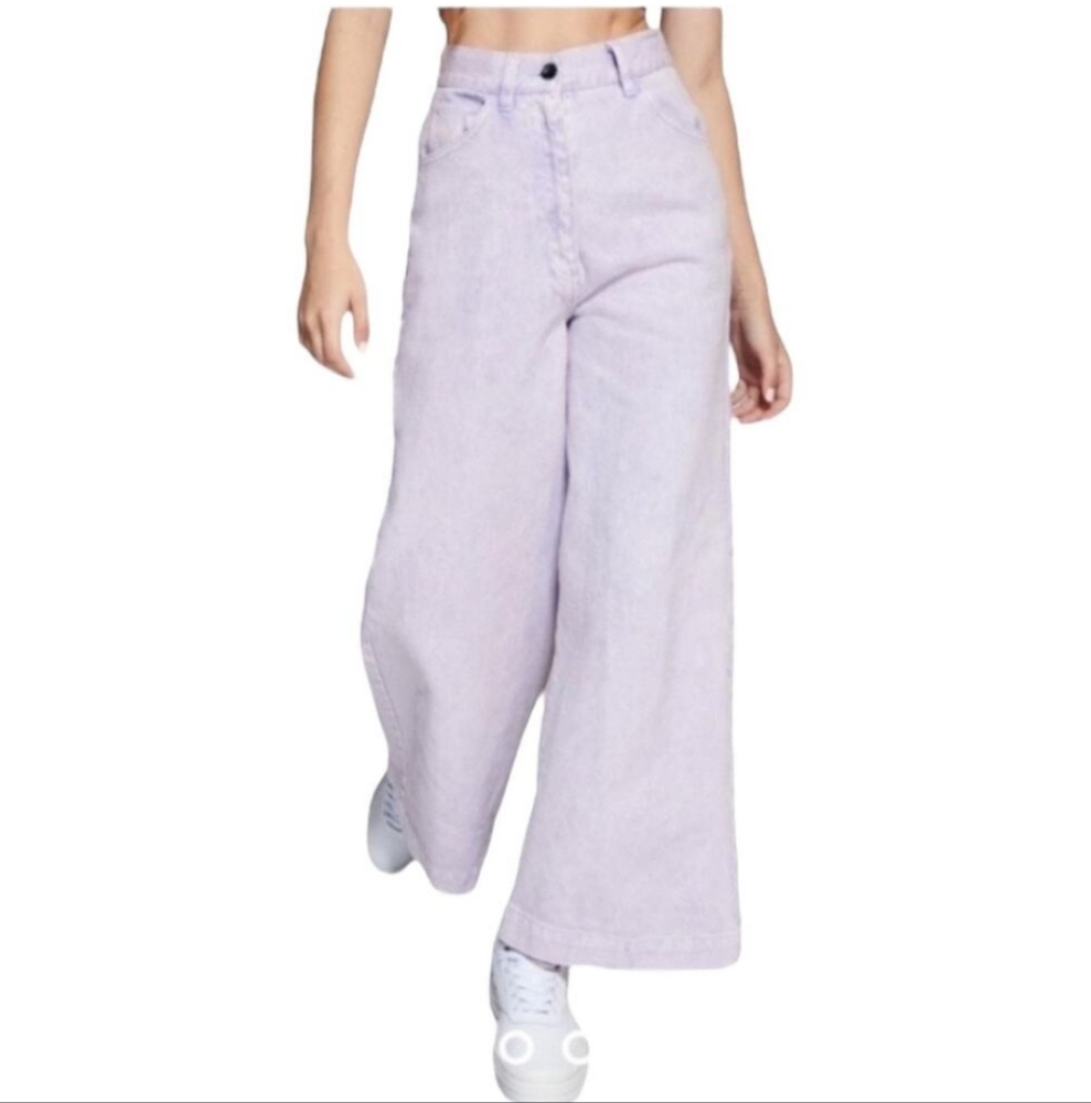 Urban Outfitters Lena Wide Leg Jean In Lavender